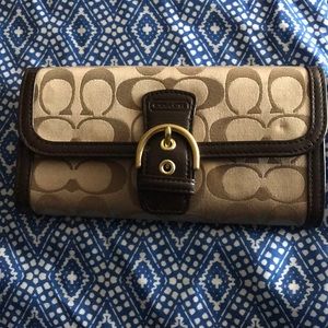 Coach trifold wallet